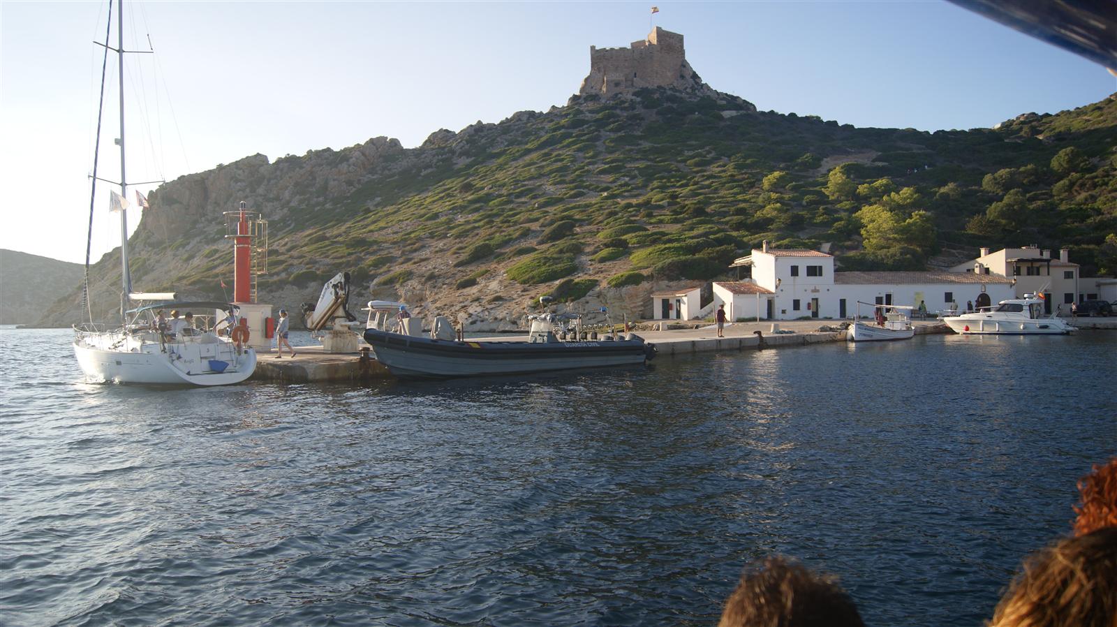 Fortaleza y puerto de la isla de Cabrera, Parque Nacional marítimo-terrestre de las Illes Balears