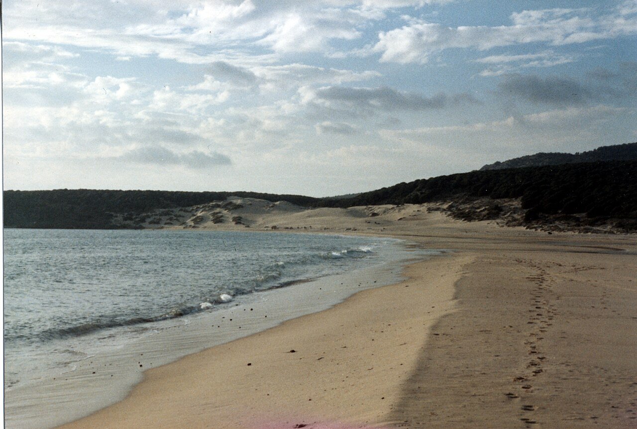 La gran duna de arena de Bolonia, Cádiz
