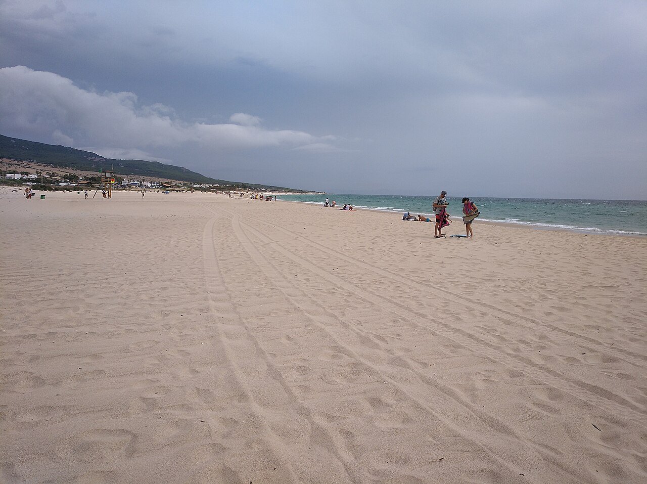 Playa de Bolonia con aguas turquesas, Cádiz