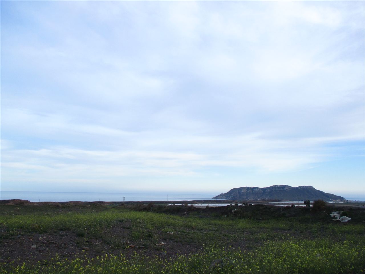 Vista del Cabo Cope desde el noroeste — acantilados sobre el Mediterráneo