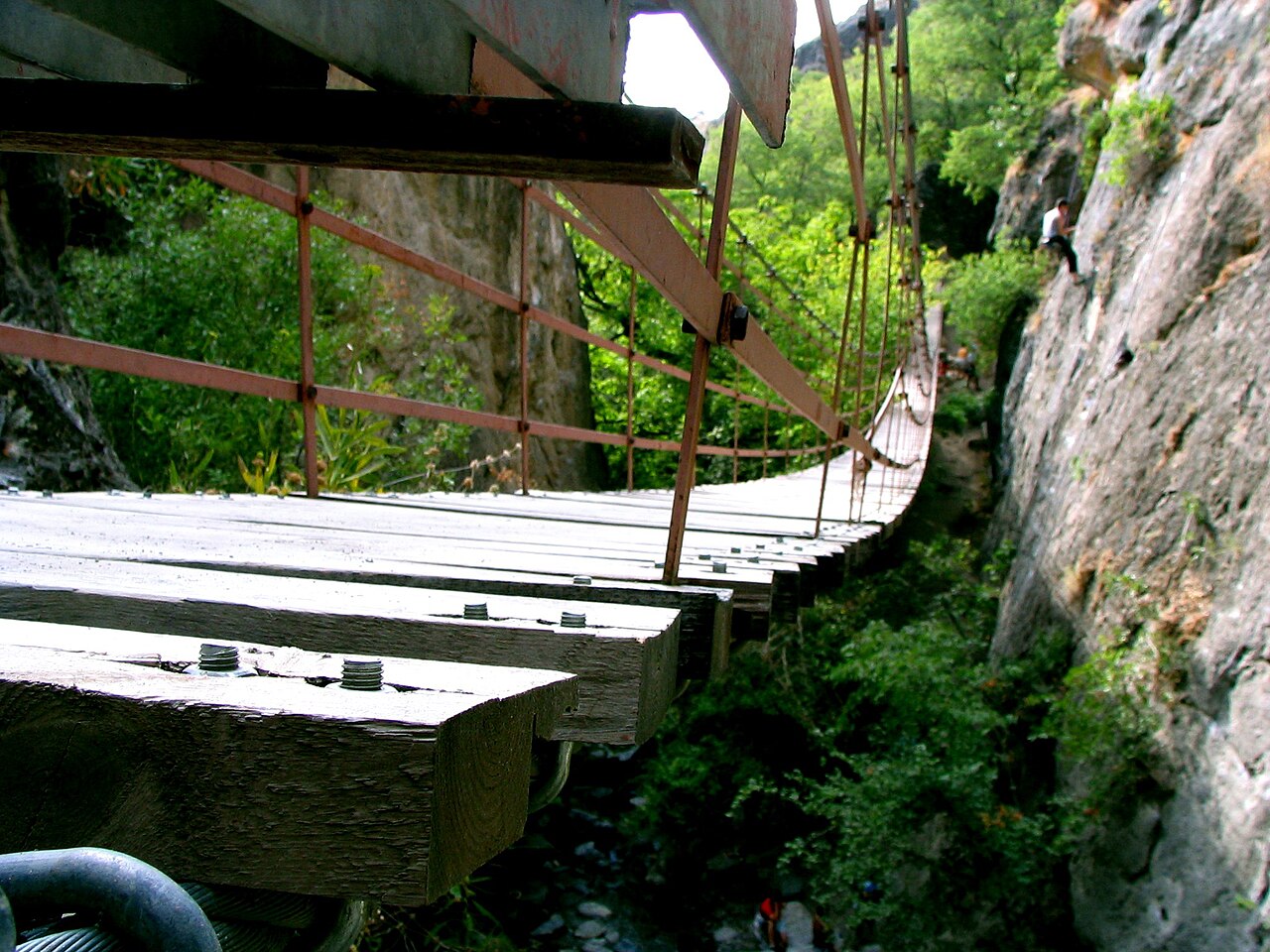 Puente de los Cahorros sobre el río Monachil, Granada
