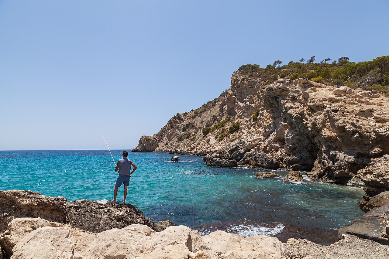 Cala de Finestrat desde el nivel del agua, Finestrat, Alicante