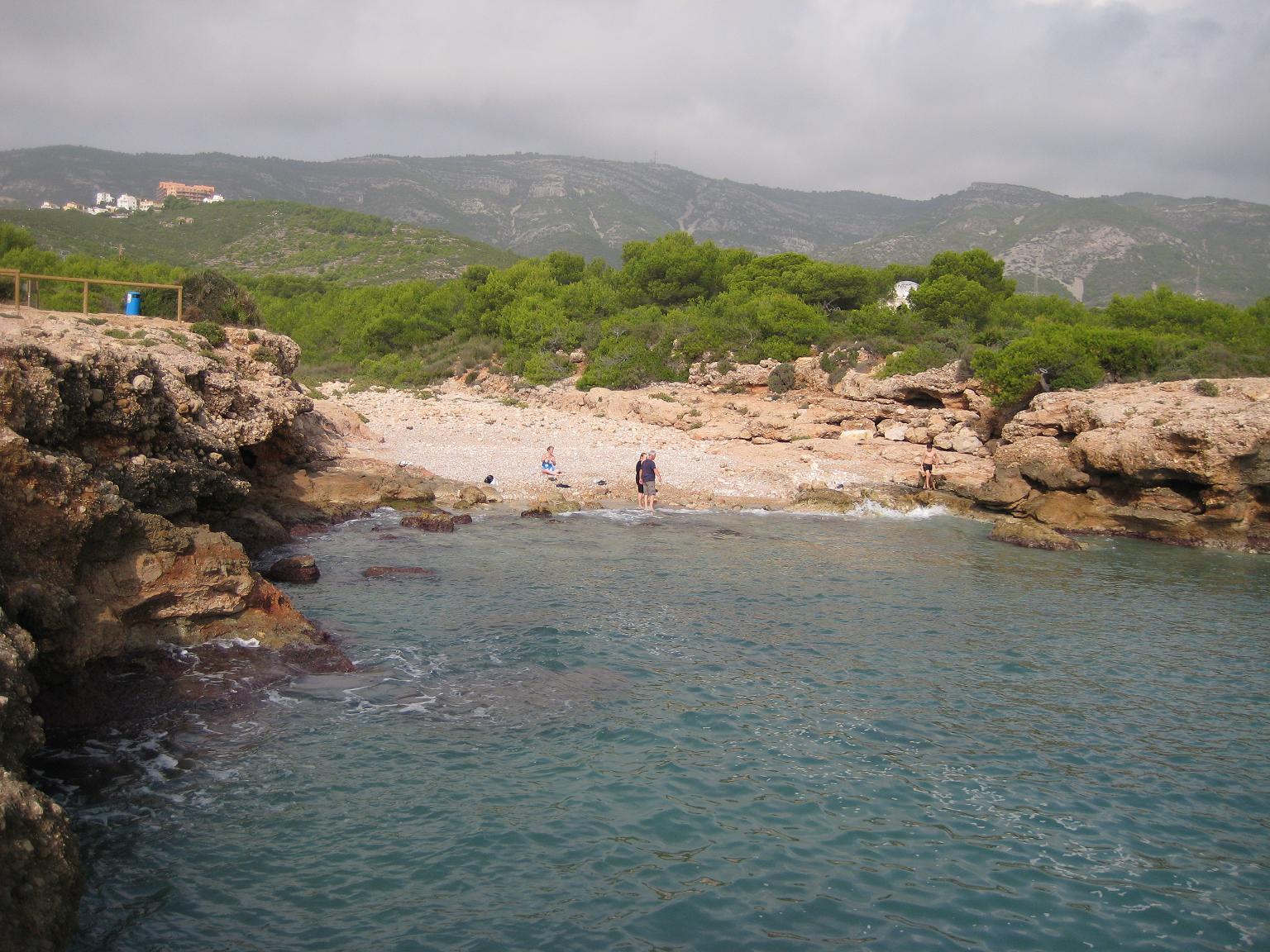 Vista de la Cala Mundina, Alcalà de Xivert, Castellón