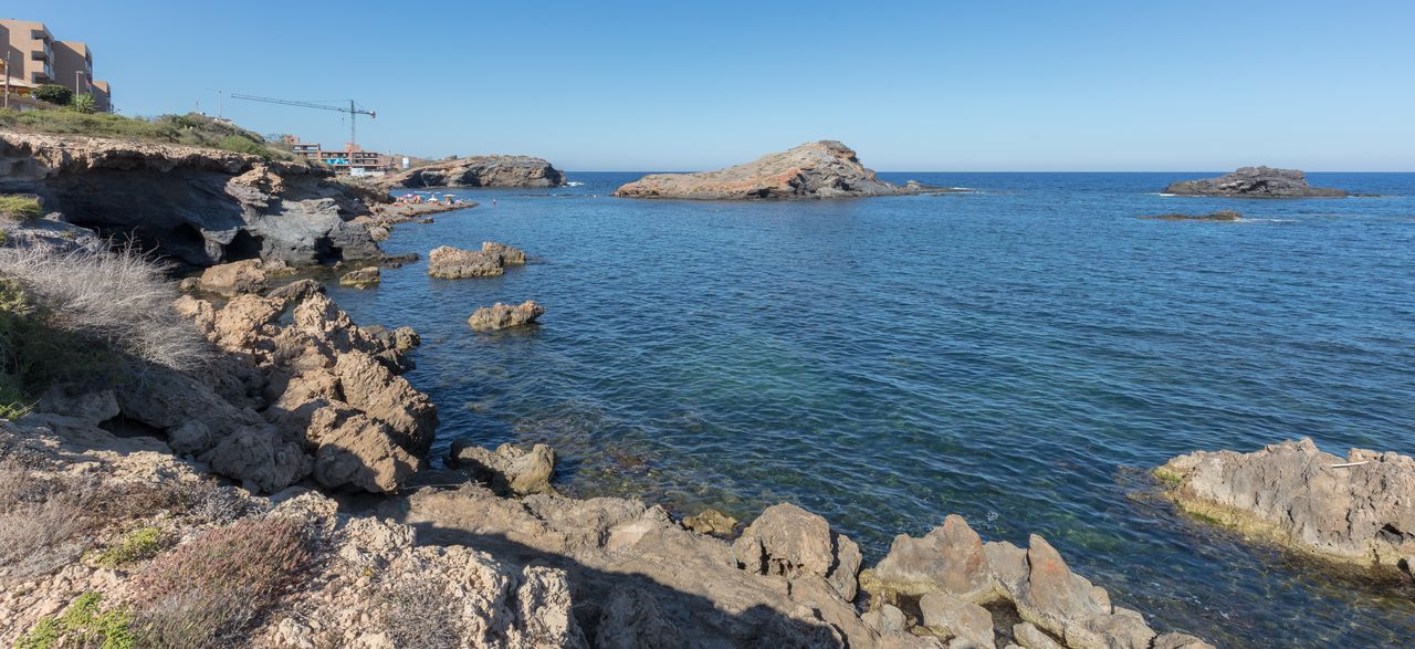 Panorámica de la Cala Reona entre Cabo de Palos y Calblanque