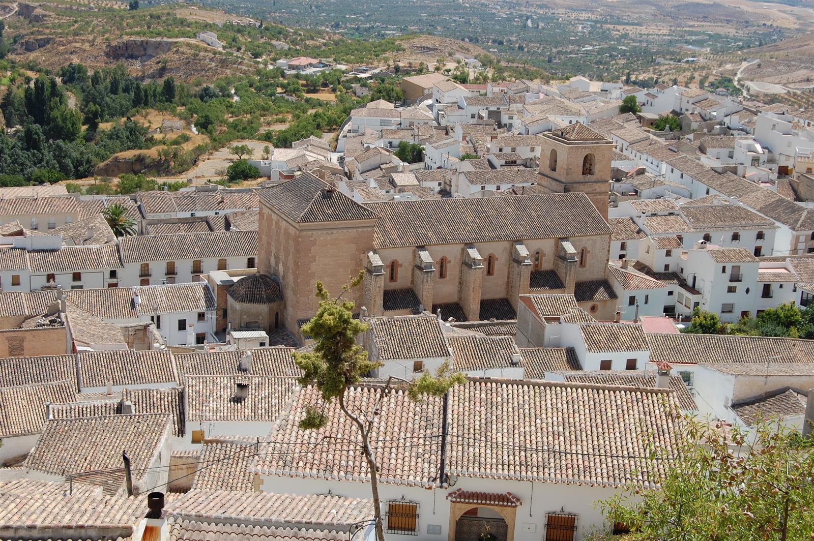 Panorámica desde el Castillo de Vélez-Blanco hacia el paisaje de la comarca de Los Vélez