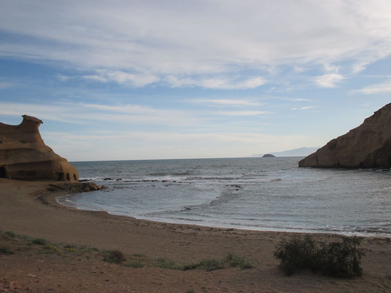 Embocadura de la Cala de los Cocederos en el Paisaje Protegido de Águilas