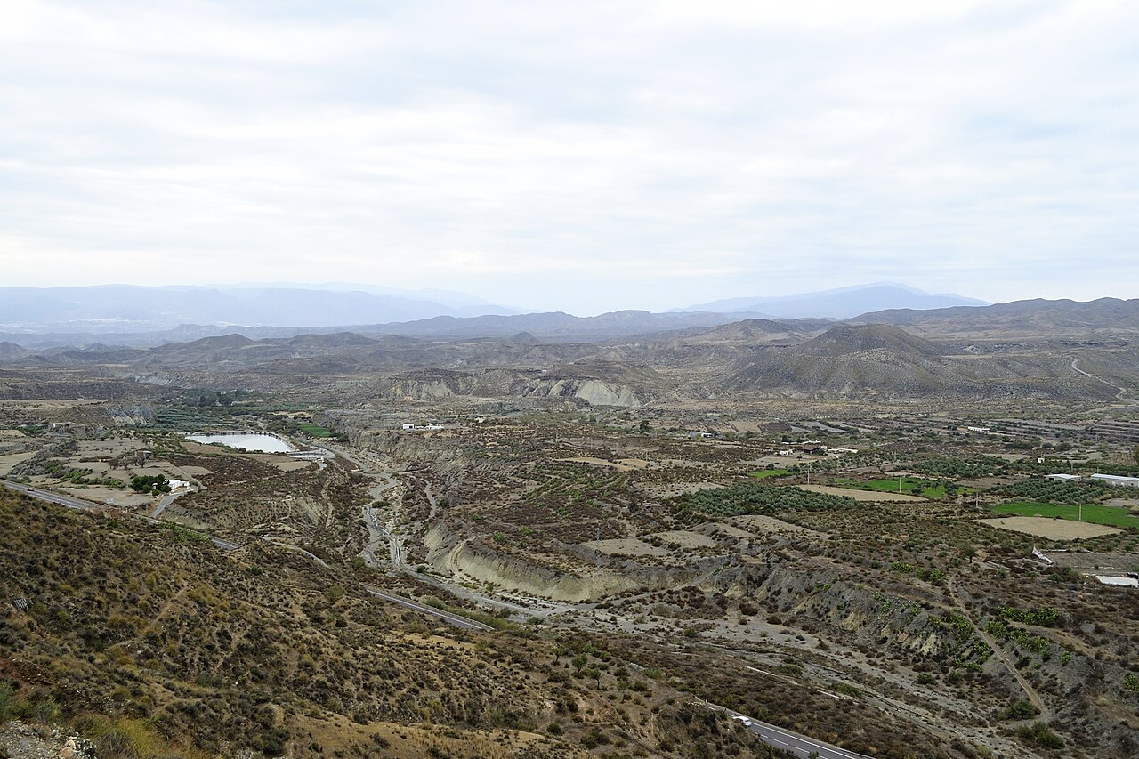 Ramblas y vegetación xerófita del Desierto de Tabernas, Almería