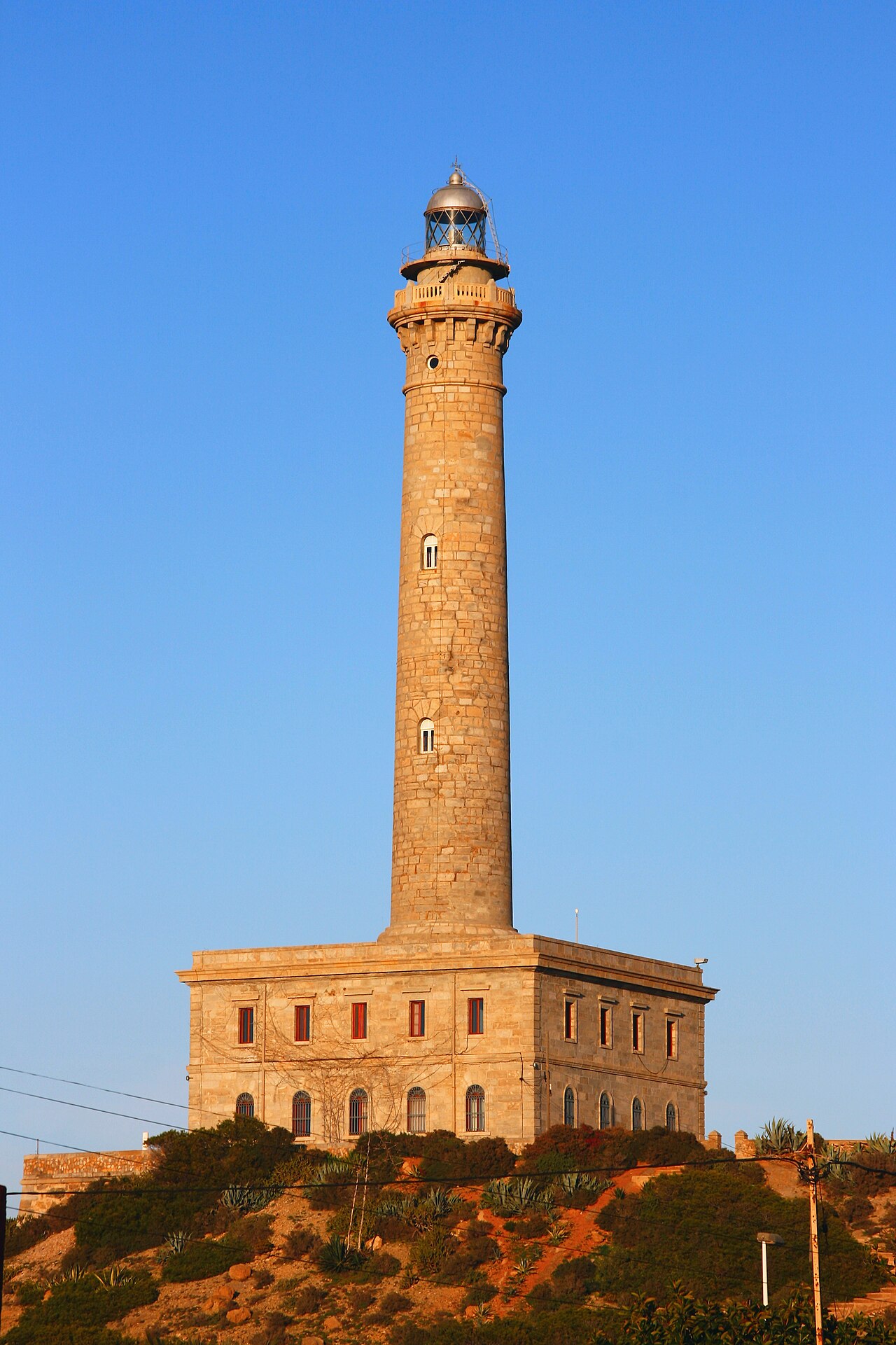 Faro de Cabo de Palos al atardecer, Murcia