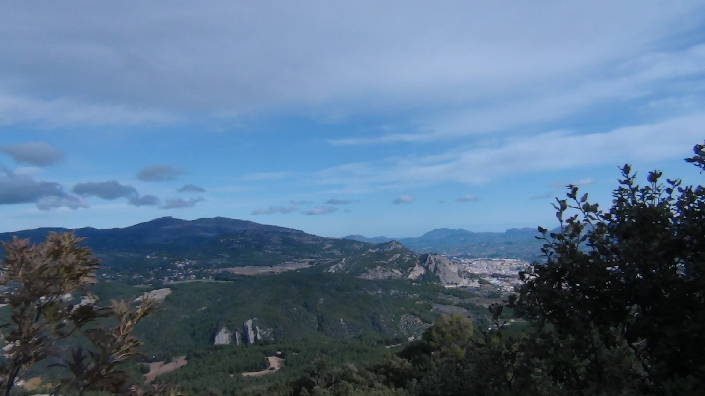 Sendero entre árboles en el Parque Natural de la Font Roja, Alcoi