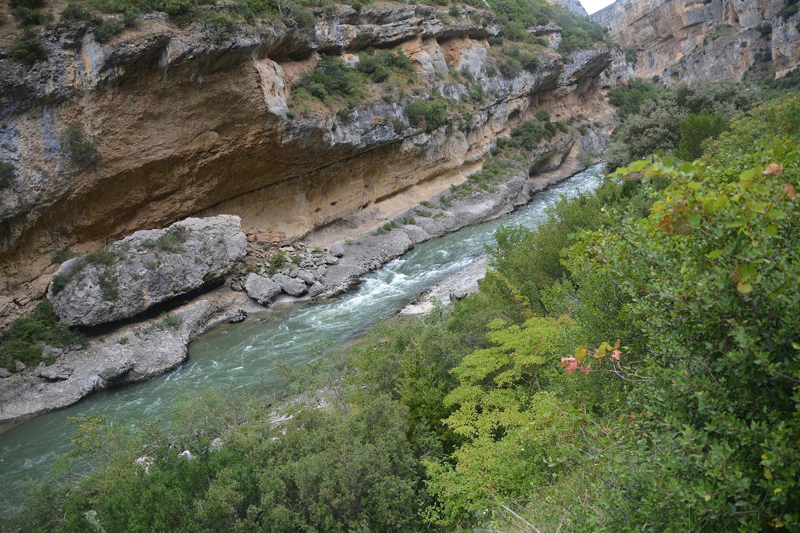 El desfiladero de la Foz de Lumbier sobre el río Irati