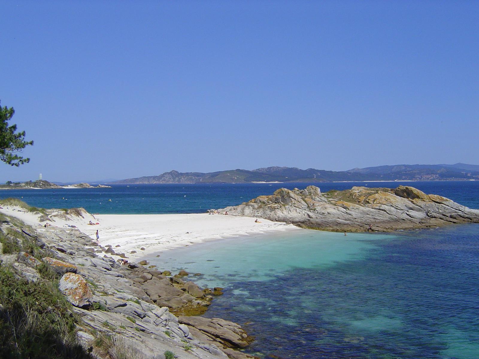 Praia dos Viños, otra cala de la isla de Monteagudo