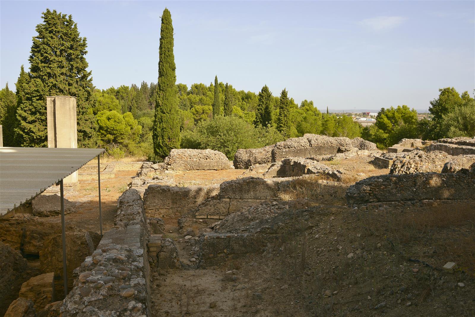 Mosaico de la Domus de Neptuno en el Conjunto Arqueológico de Itálica, Santiponce