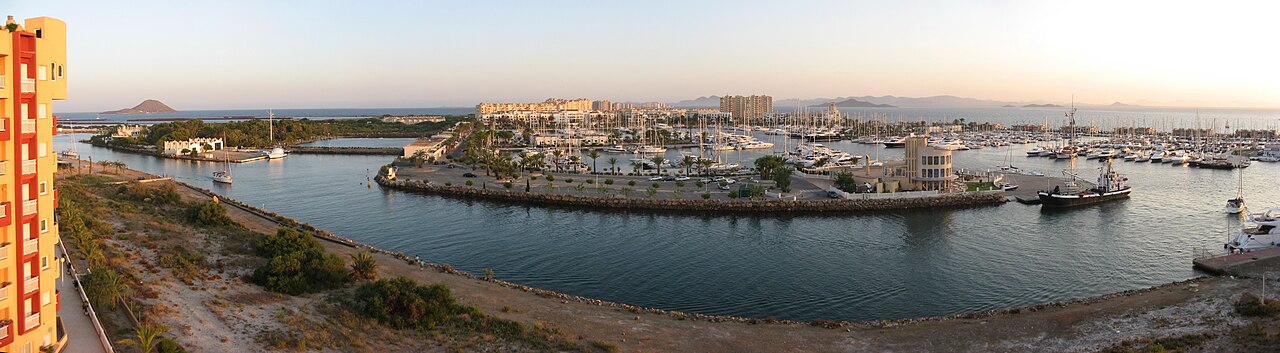 Canal de La Manga visto desde Los Miradores del Puerto, Murcia