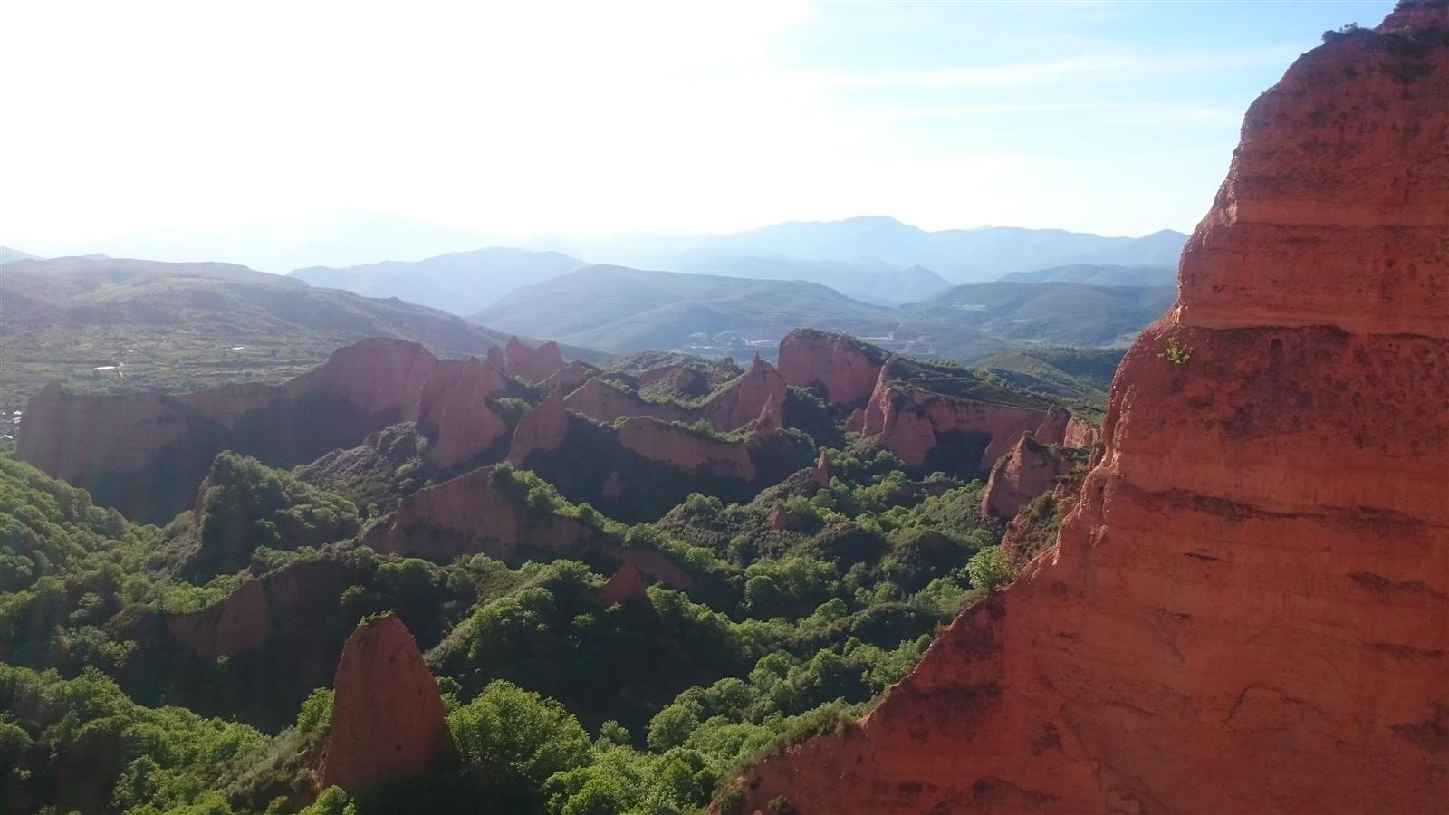 Vista desde el mirador de Orellán sobre Las Médulas