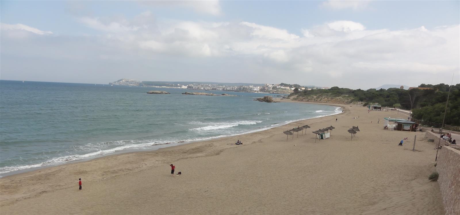 Playa del Moll Grec junto al yacimiento de Empúries, L'Escala, Alt Empordà, Girona