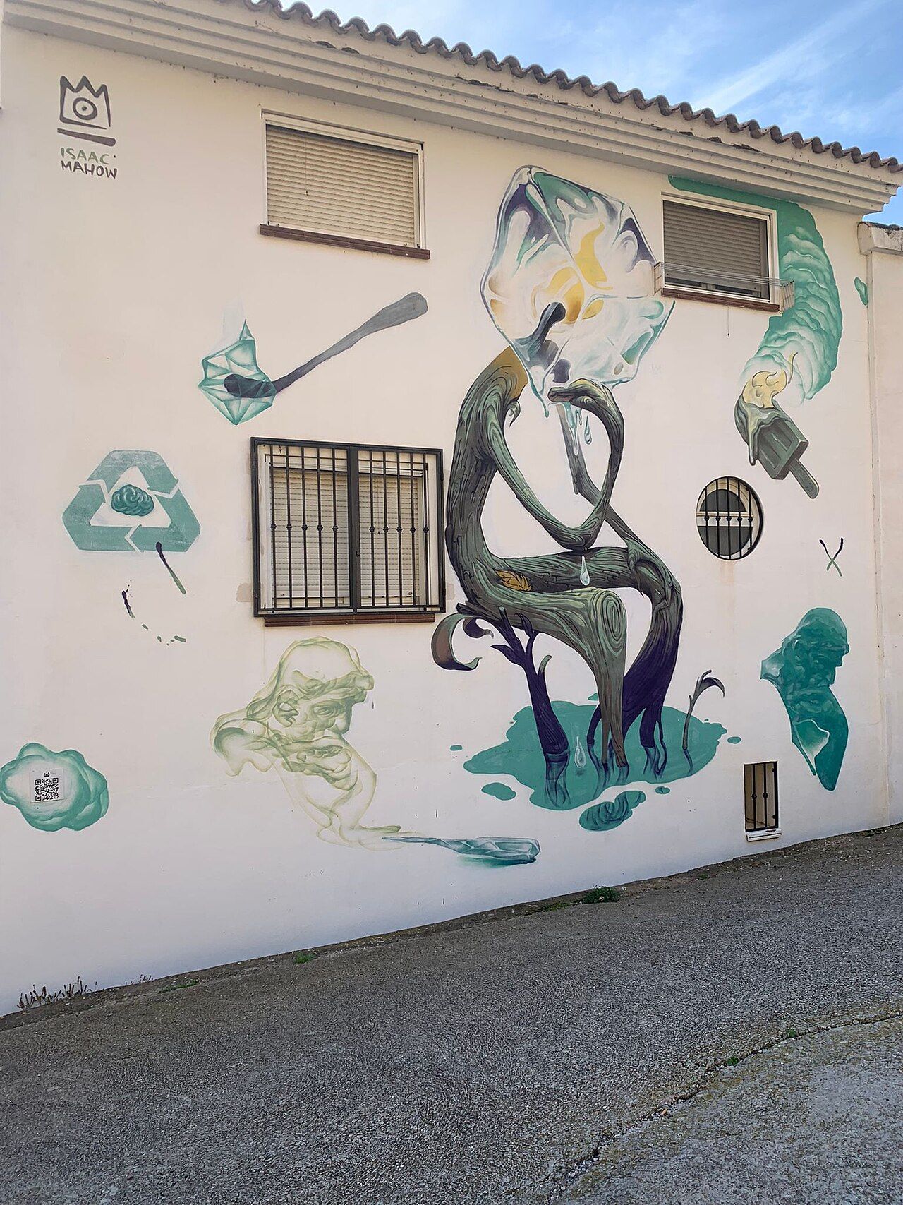 Arte urbano en las calles de Fanzara, proyecto MIAU