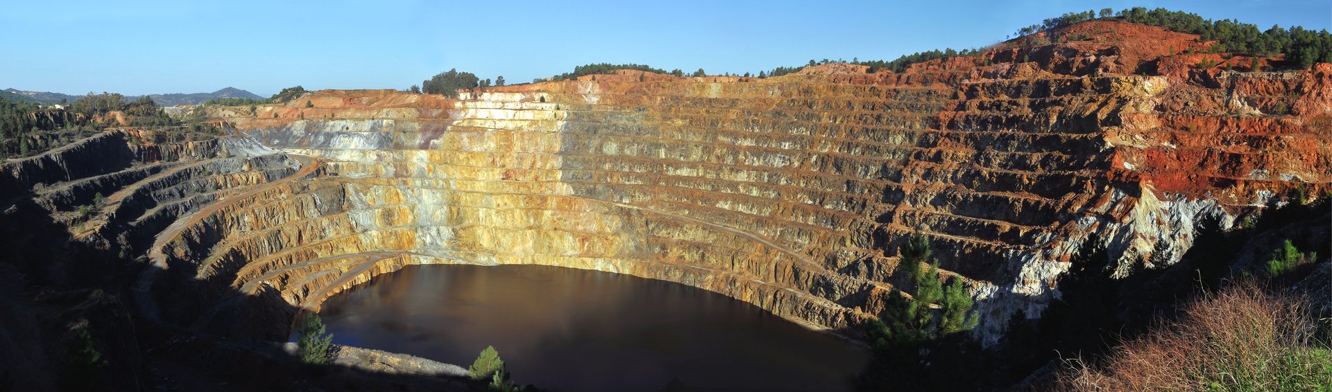 Corta Atalaya, la gran mina a cielo abierto de Riotinto, Huelva
