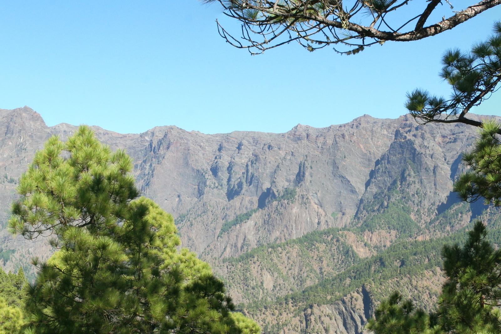 Panorámica de la Caldera de Taburiente desde La Cumbrecita