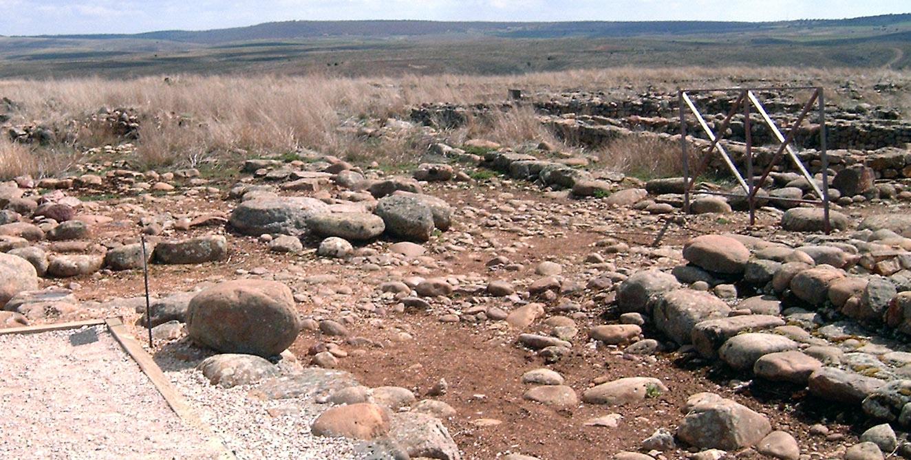 Cruce de calles en las ruinas de Numancia