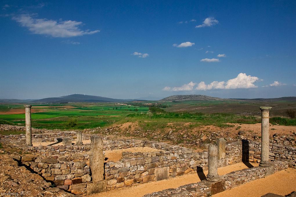Casa de las Columnas, en el yacimiento de Numancia