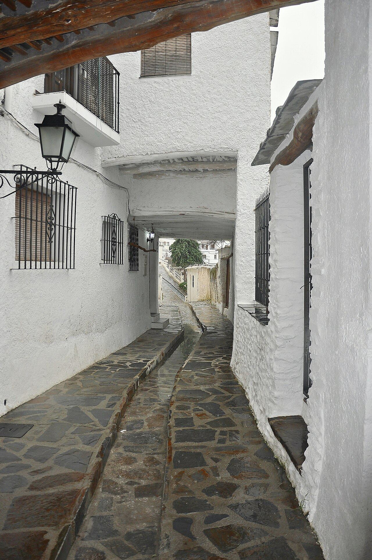 Callejuela vertical de Pampaneira, arquitectura alpujarreña