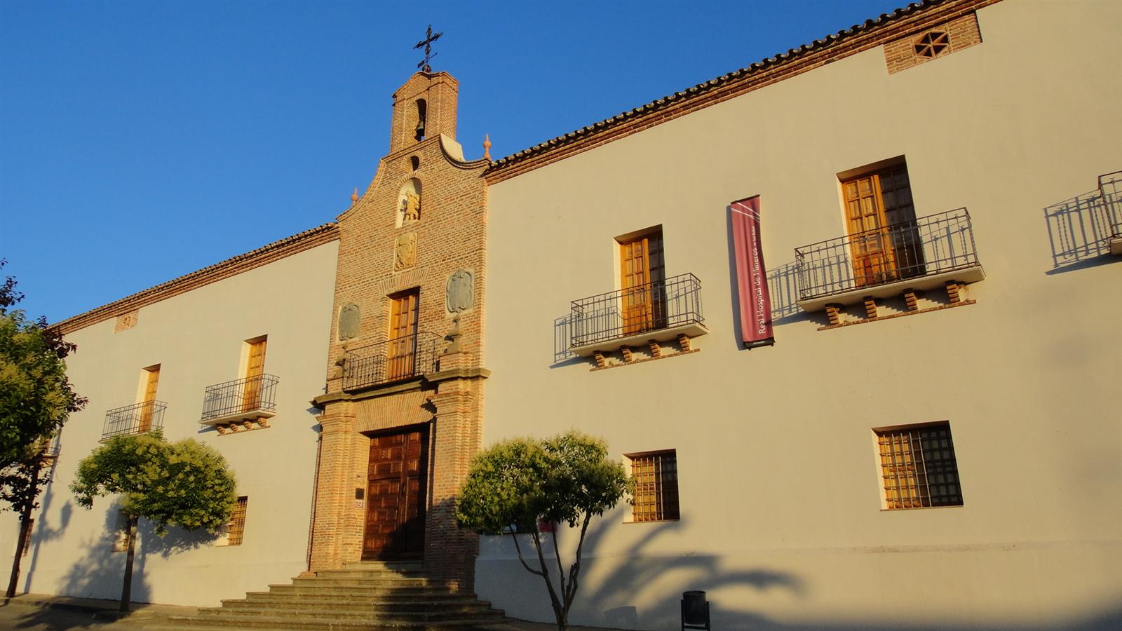 Fachada del Real Hospital de Mineros de San Rafael (1755-1773) en Almadén, primer hospital de empresa documentado en España, Patrimonio Mundial UNESCO