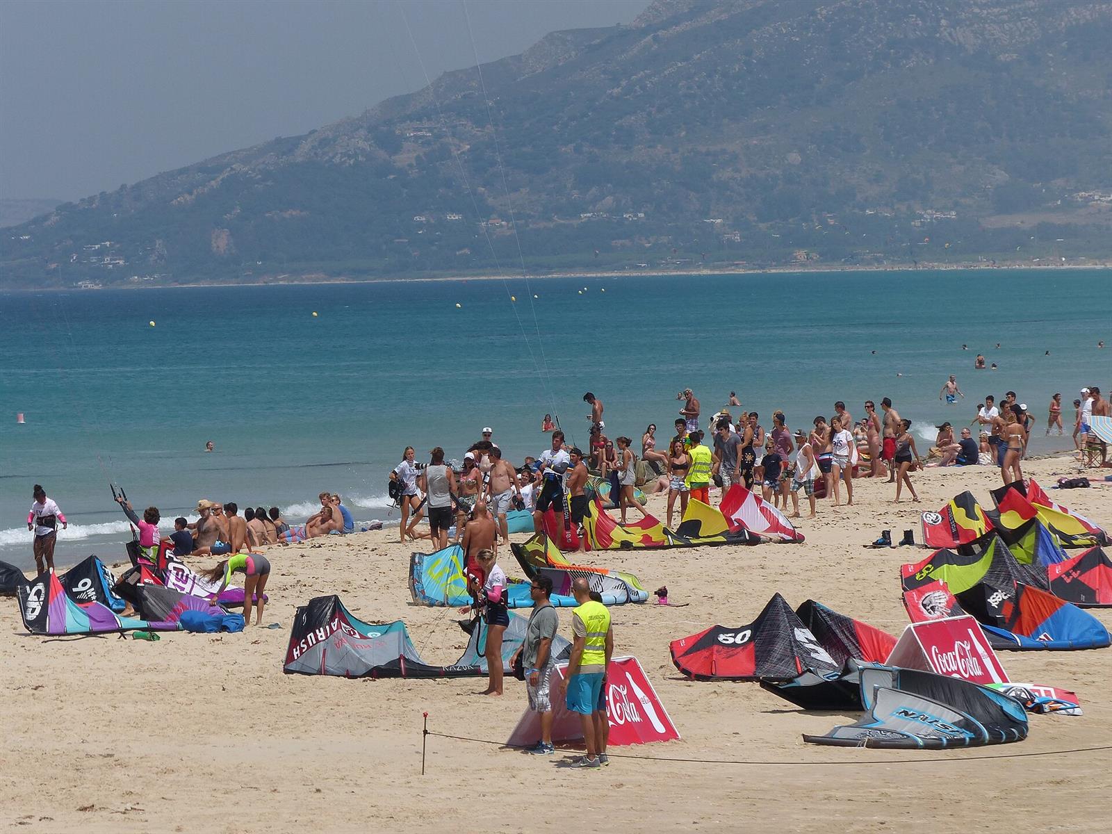 Campeonato de kitesurf en la Playa de los Lances, Tarifa