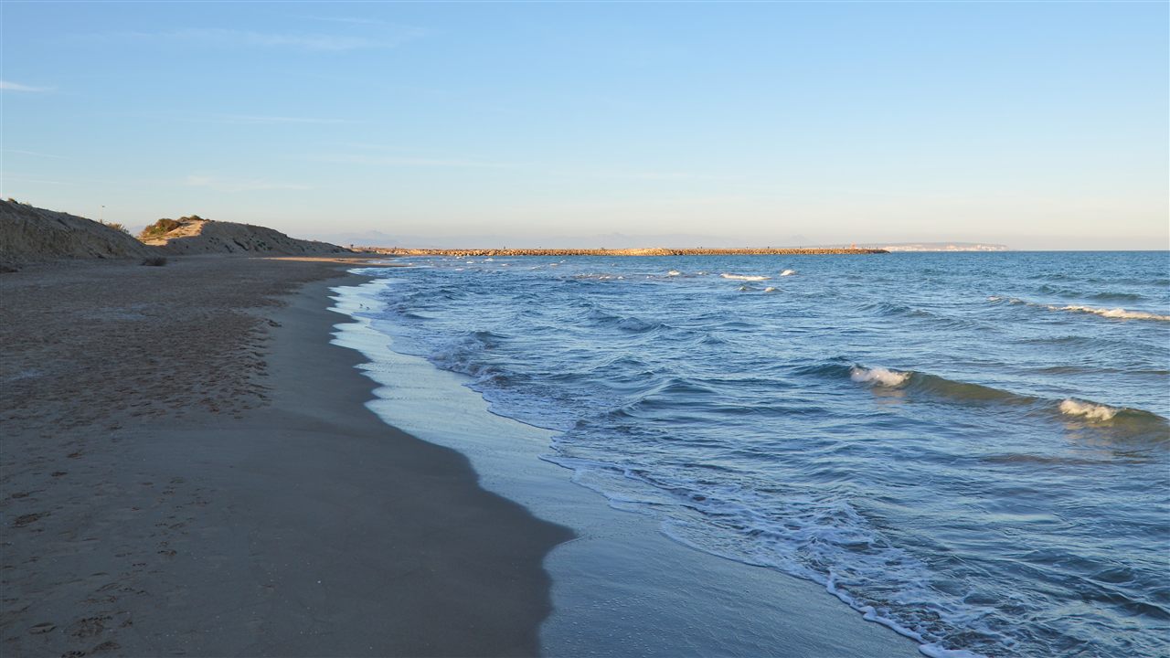Playa de los Vivers en Guardamar del Segura