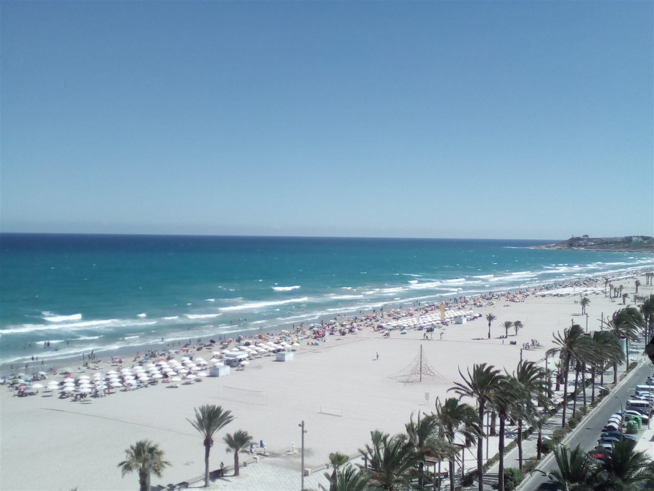 Playa de San Juan en Alicante, vista panorámica