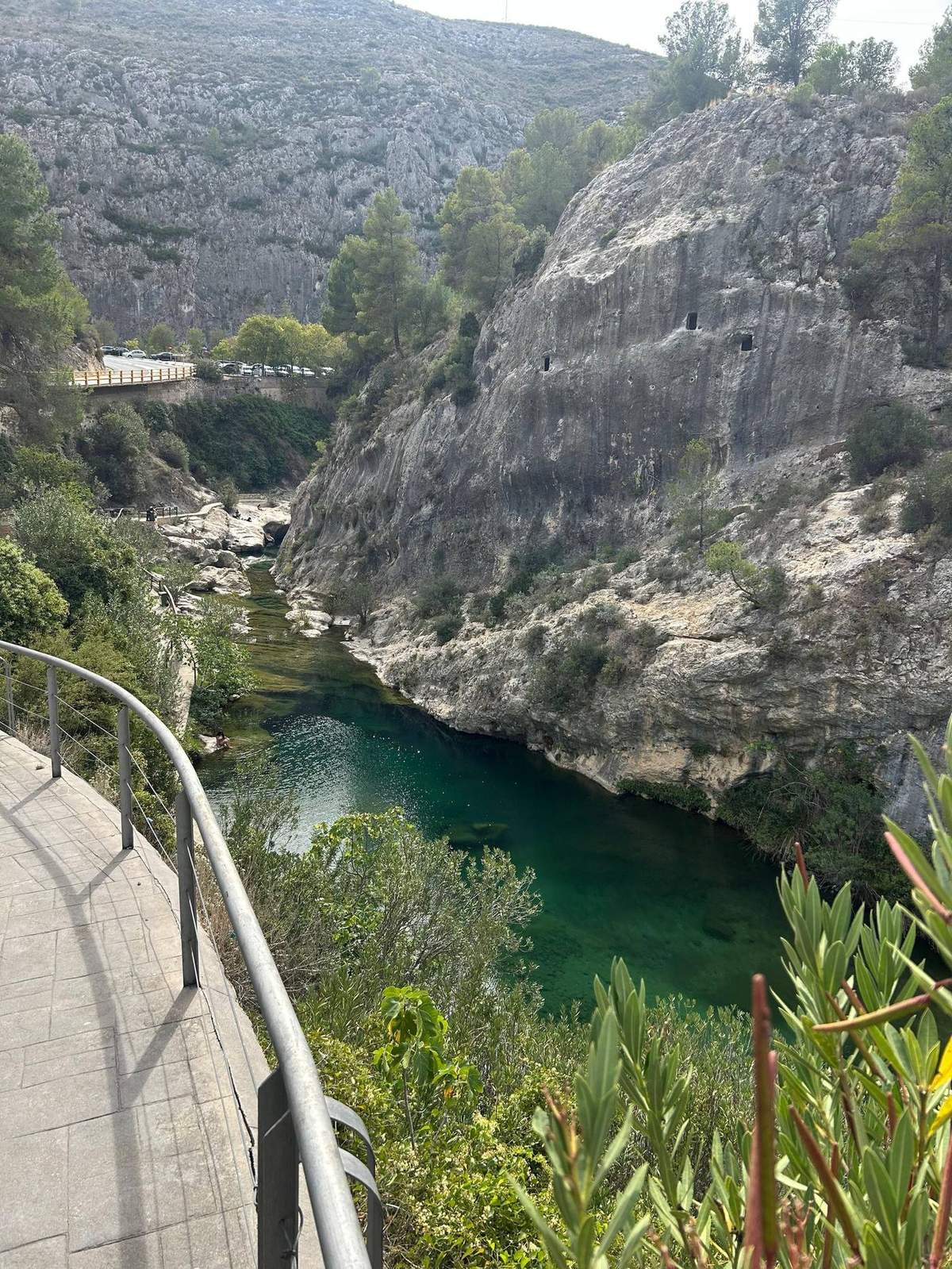 El río Clariano en su nacimiento en Ontinyent