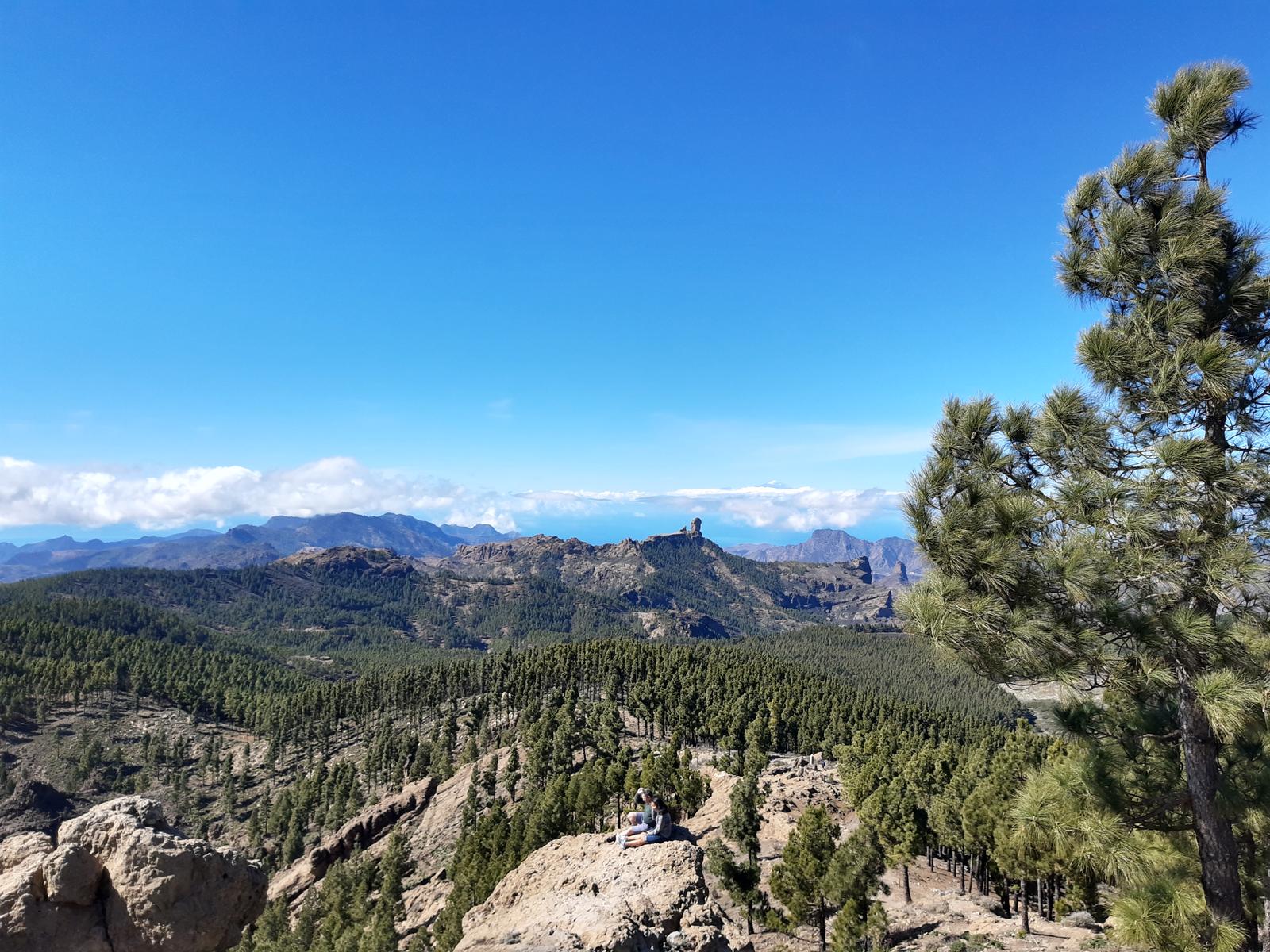 El Roque Nublo visto desde el Pico de las Nieves