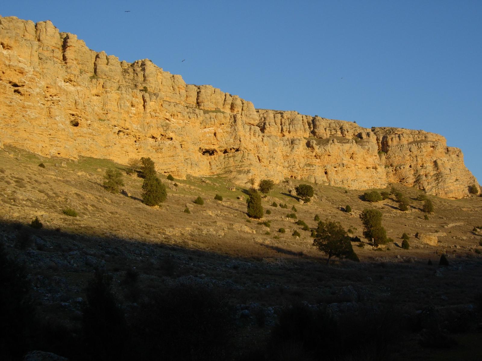 Cortado de Peña Portillo con luz de atardecer