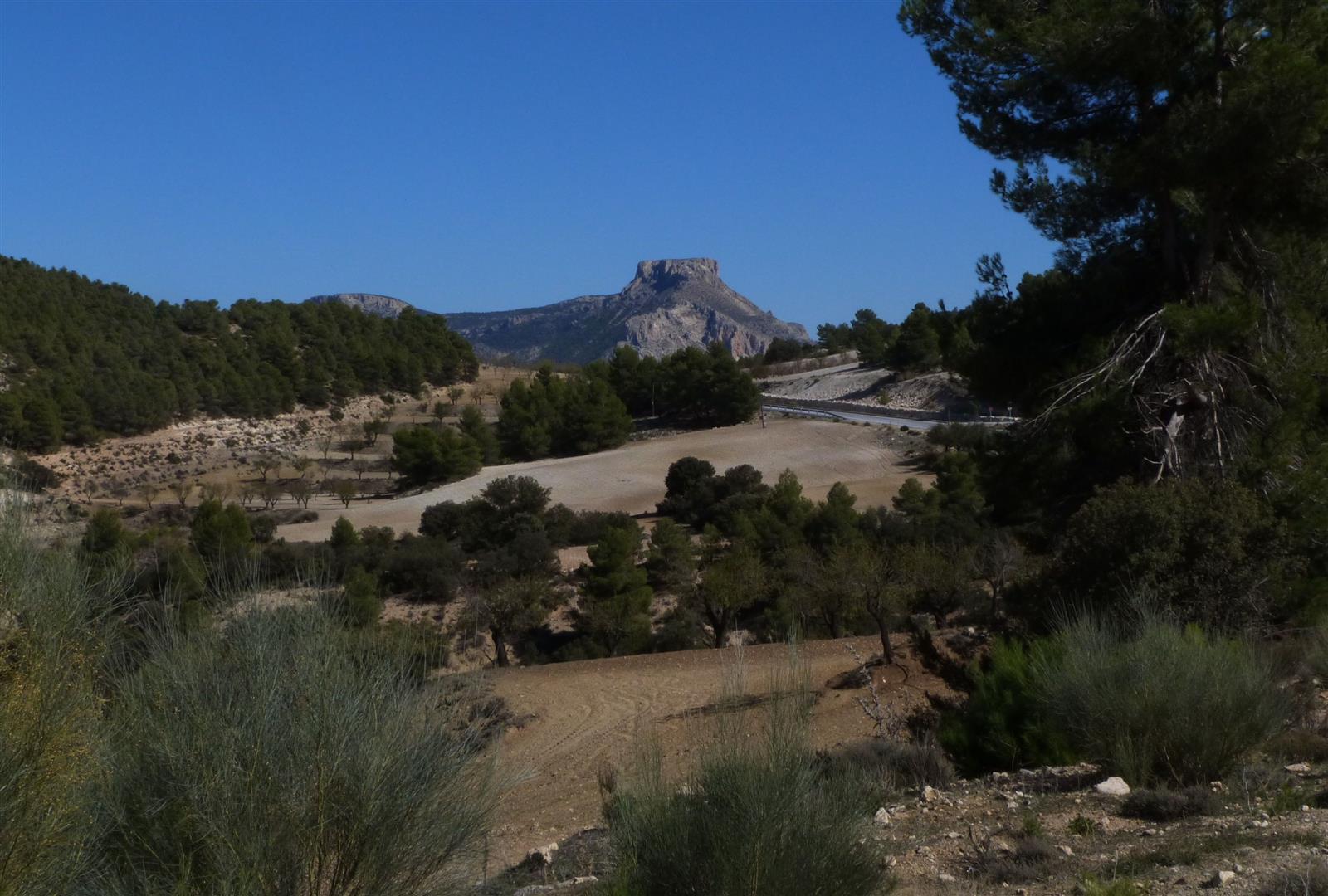 Formaciones rocosas y vegetación de montaña en la Sierra de María-Los Vélez, parque natural de Almería