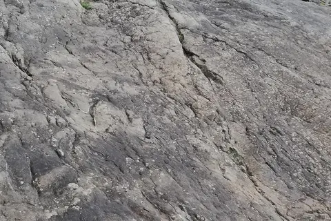 Yacimiento de la Virgen del Campo, afloramiento de icnitas de dinosaurio al aire libre en Enciso, La Rioja